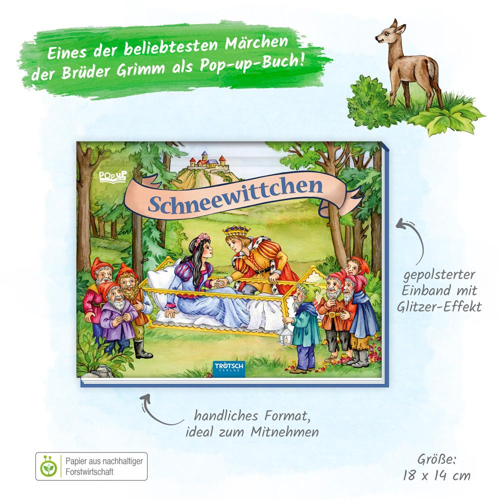 Beispielinhalt (Bild) Trötsch Märchenbuch Pop-up-Buch Schneewittchen