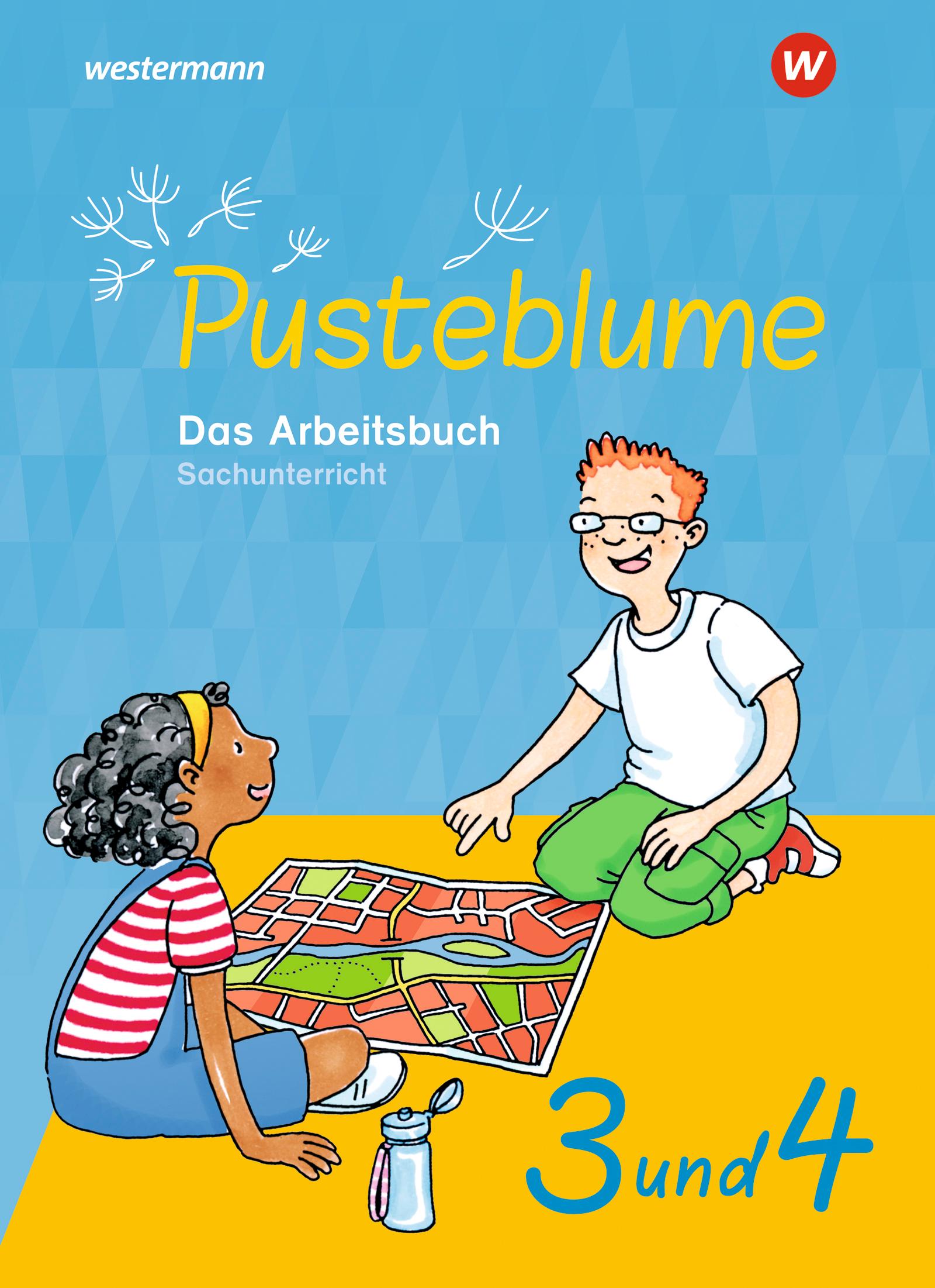 Vorderes Coverbild Pusteblume 3 und 4. Das Arbeitsbuch Sachunterricht. Allgemeine Ausgabe