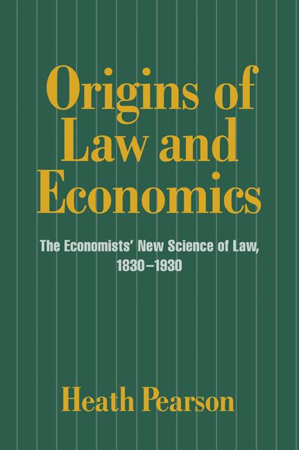 Vorderes Coverbild Origins of Law and Economics