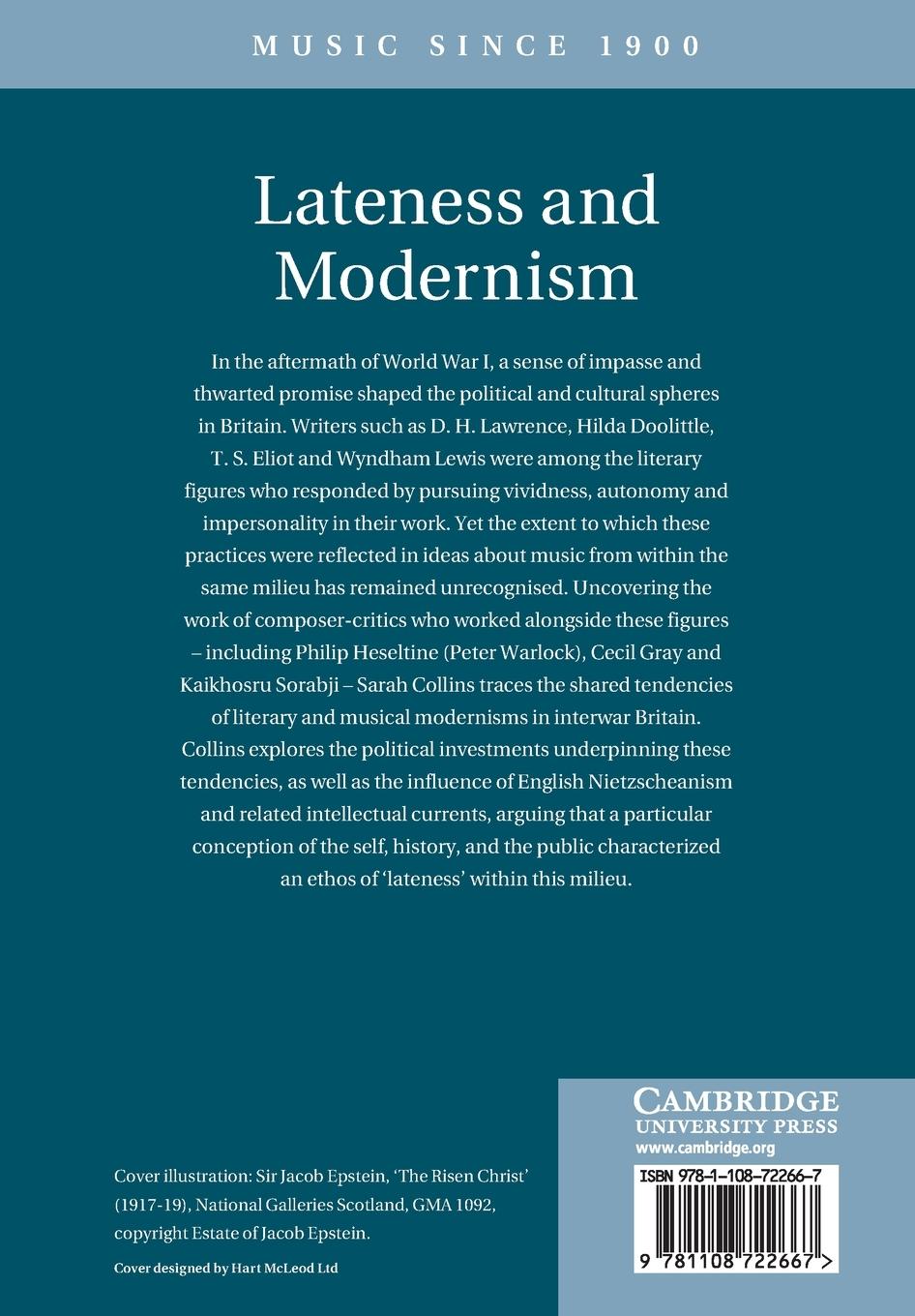 Rückseitencover Lateness and Modernism