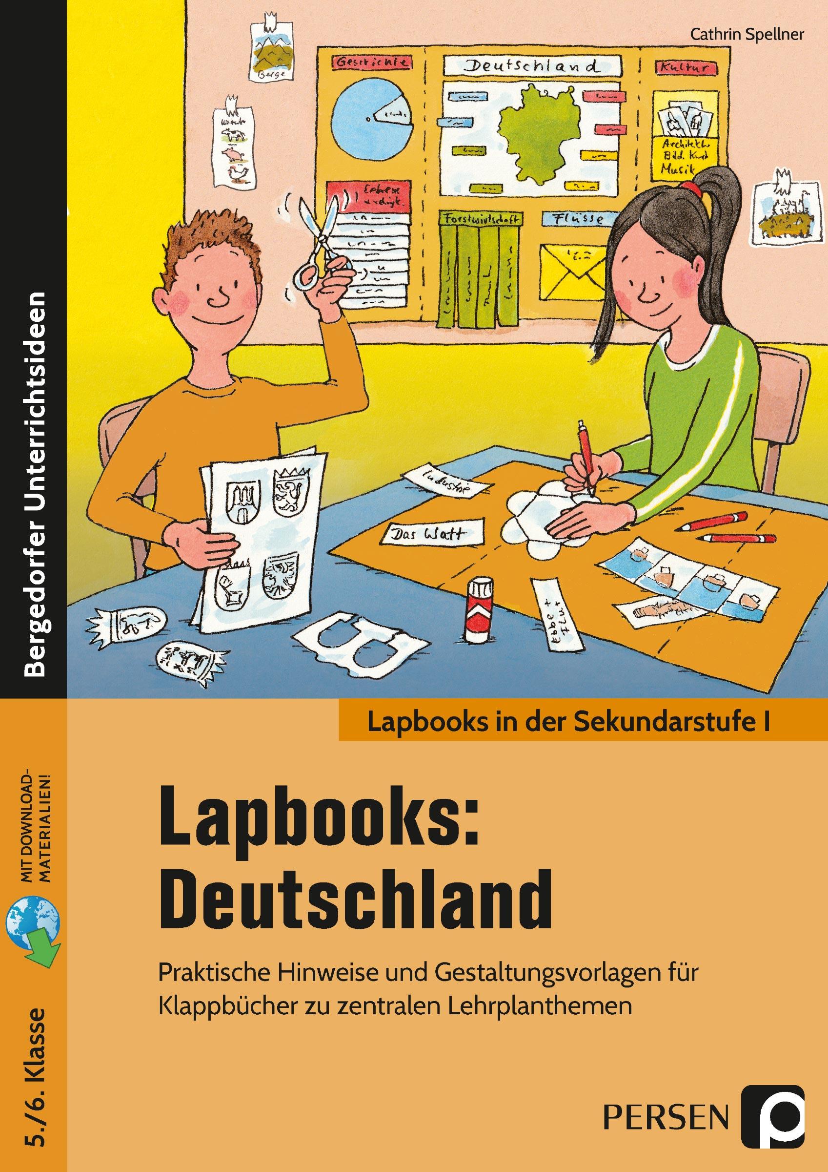 Vorderes Coverbild Lapbooks: Deutschland 5./6. Klasse