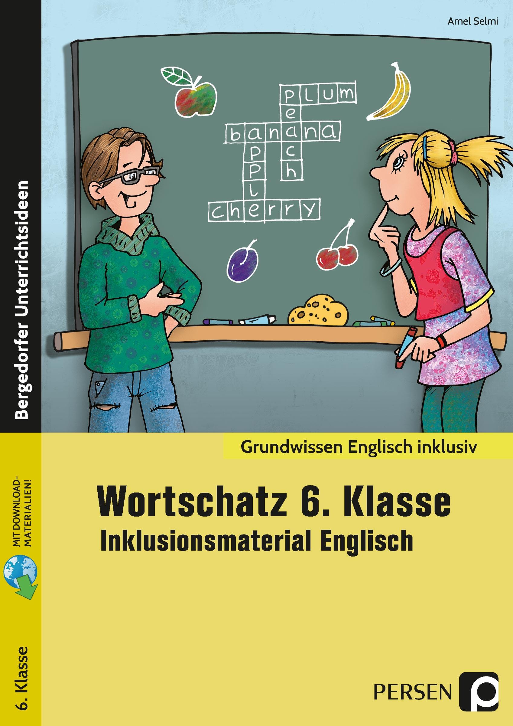 Vorderes Coverbild Wortschatz 6. Klasse - Inklusionsmaterial Englisch