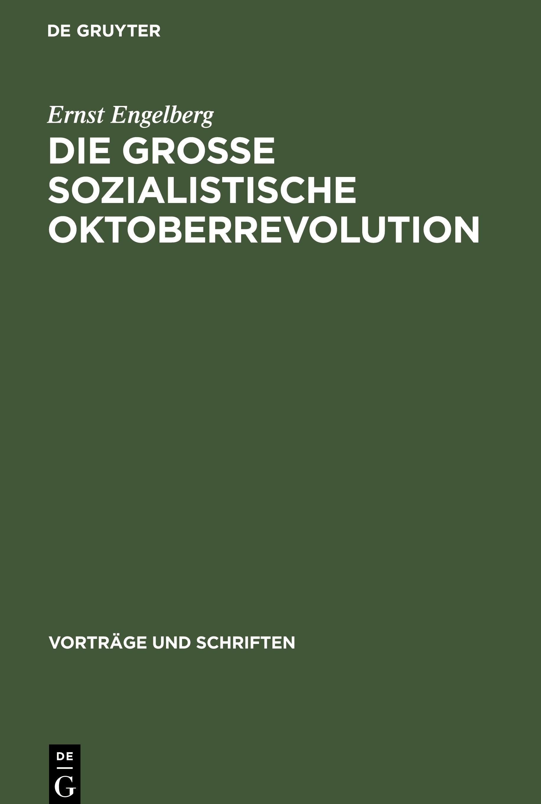 Vorderes Coverbild Die Grosse Sozialistische Oktoberrevolution