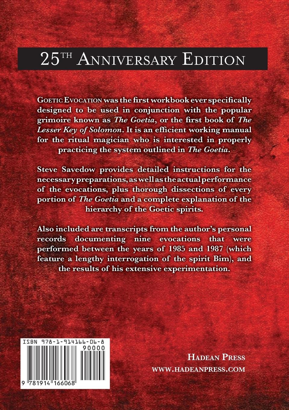 Rückseitencover Goetic Evocation