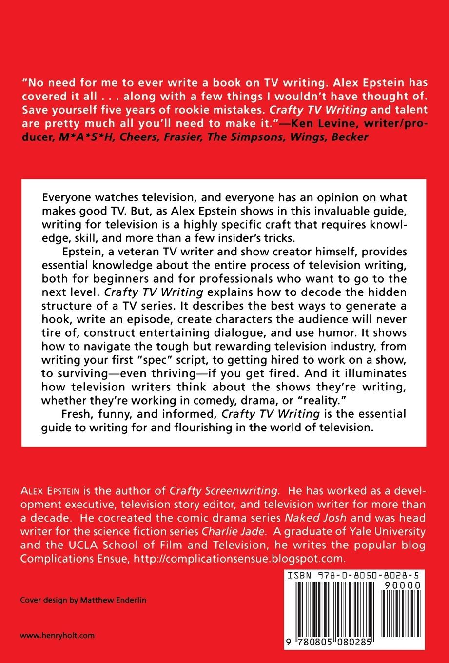 Rückseitencover Crafty TV Writing