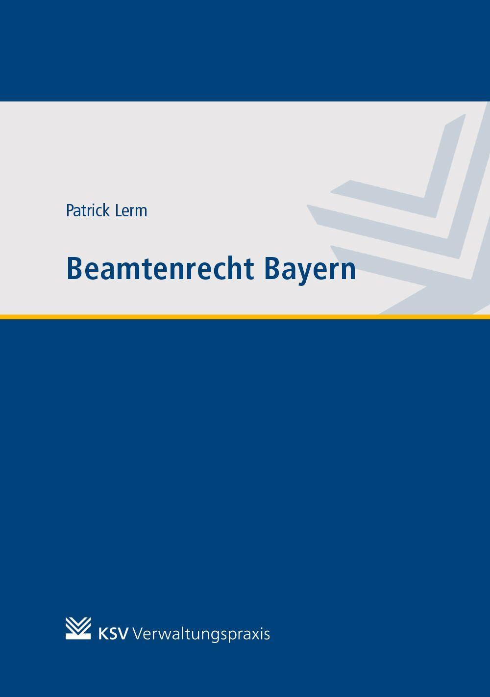 Vorderes Coverbild Beamtenrecht Bayern