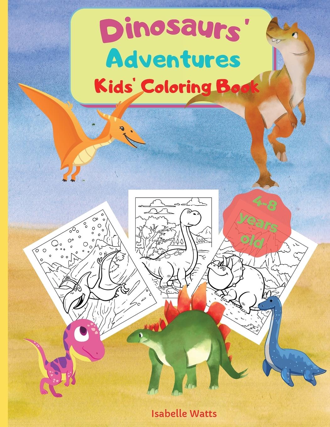 Vorderes Coverbild Dinosaurs' Adventures - Kids' Coloring Book