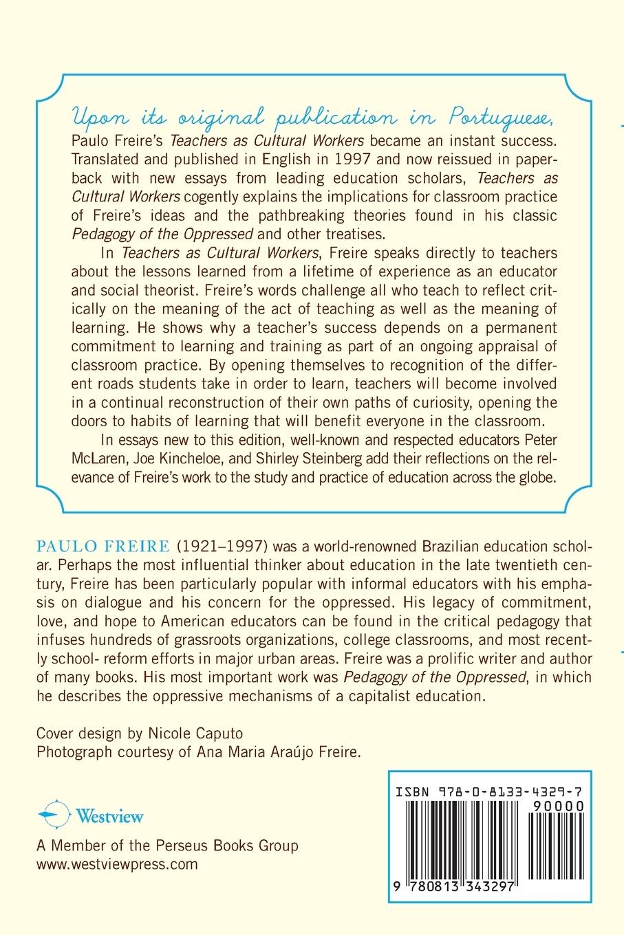 Rückseitencover Teachers As Cultural Workers