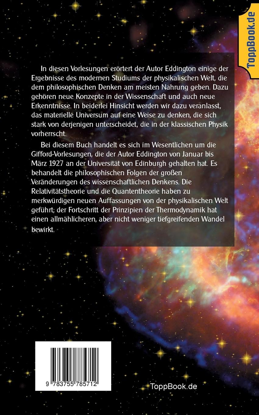 Rückseitencover Die Natur der physikalischen Welt