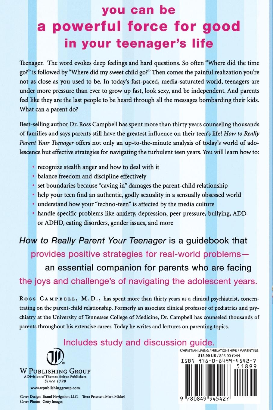 Rückseitencover How to Really Parent Your Teenager