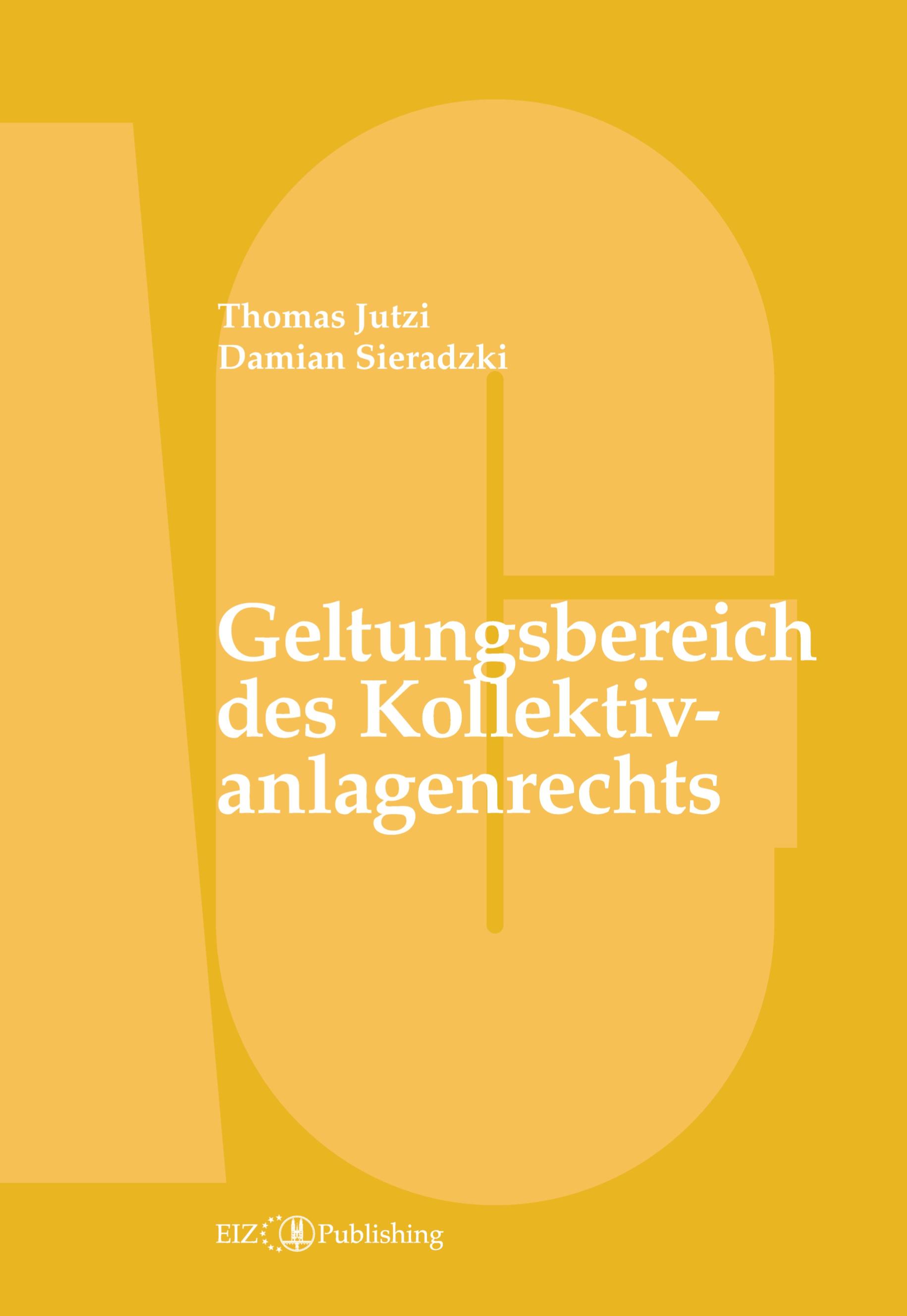 Vorderes Coverbild Geltungsbereich des Kollektivanlagenrechts