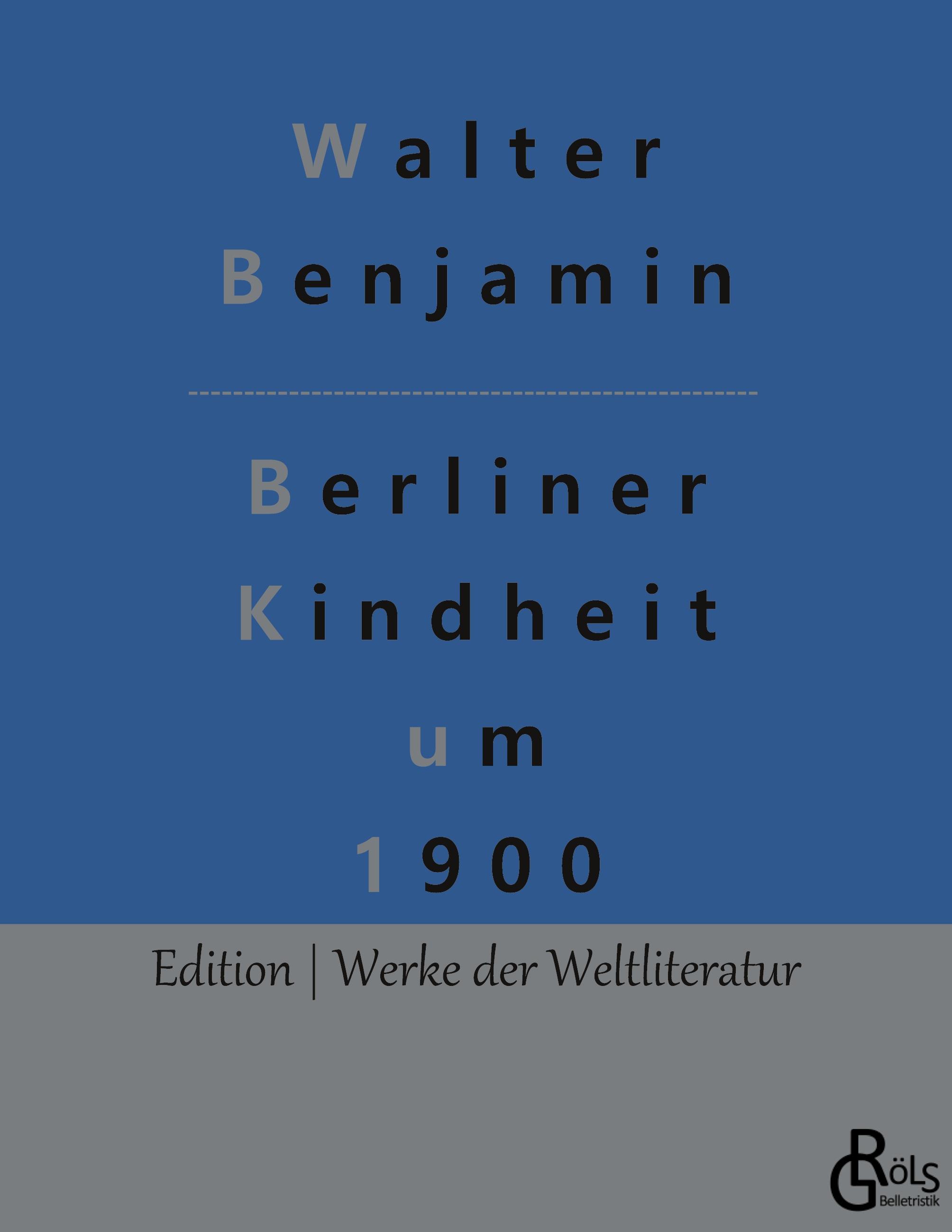 Vorderes Coverbild Berliner Kindheit um 1900