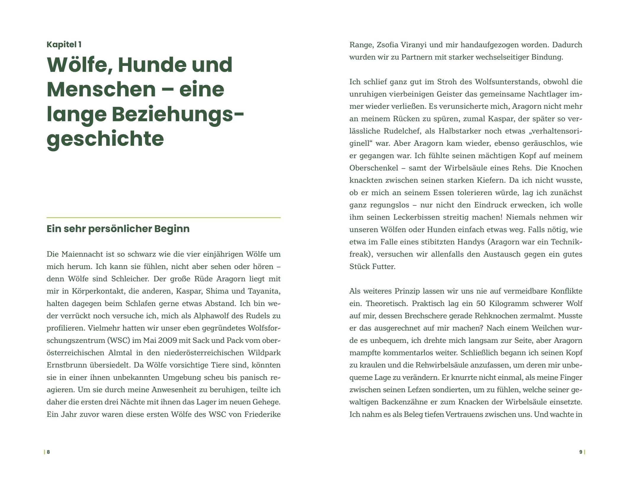 Beispielinhalt (Bild) Der Wolf und wir