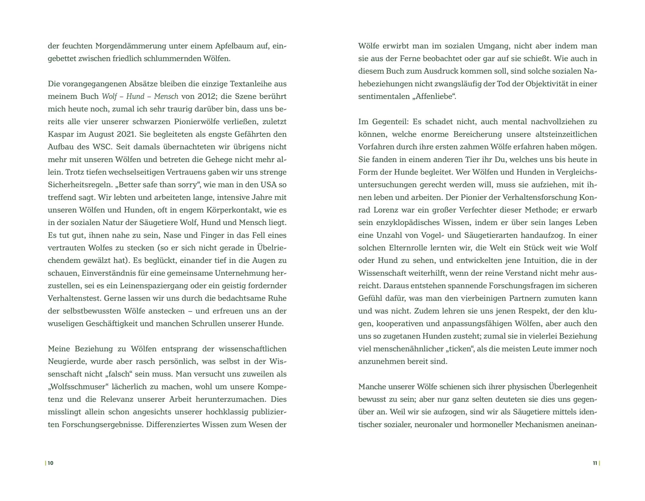 Beispielinhalt (Bild) Der Wolf und wir