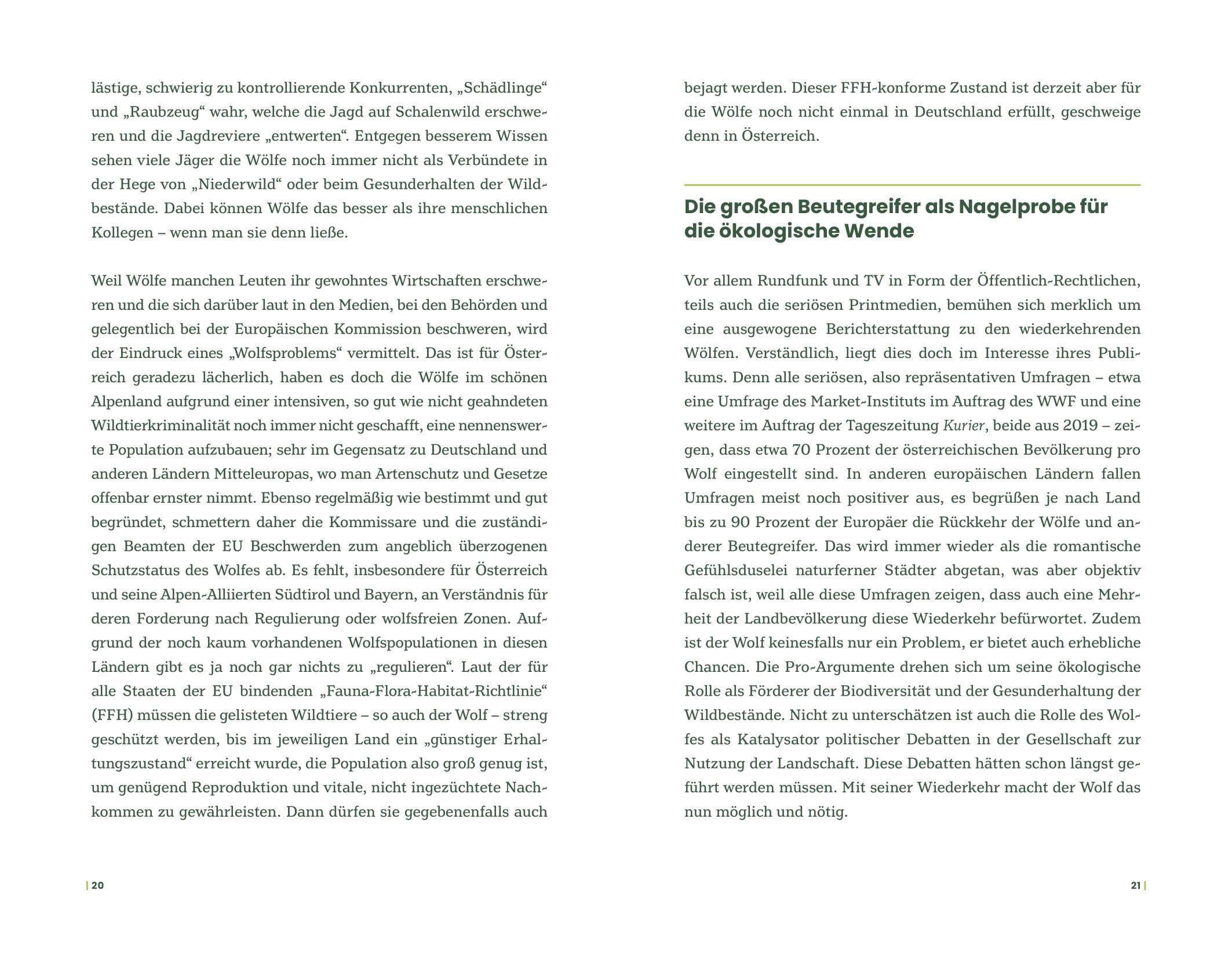 Beispielinhalt (Bild) Der Wolf und wir