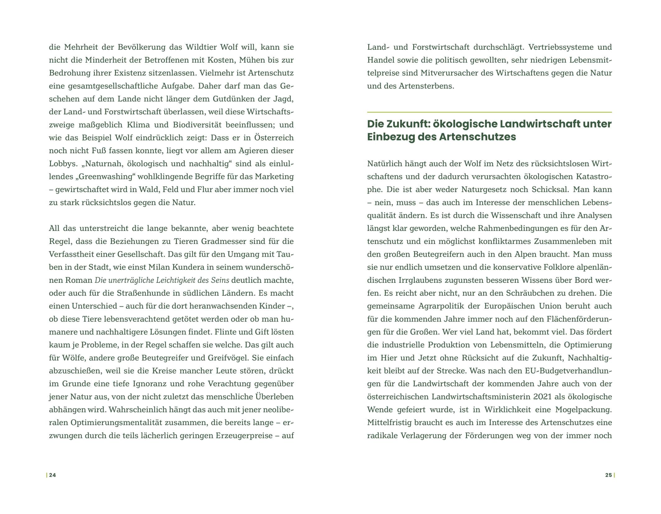 Beispielinhalt (Bild) Der Wolf und wir