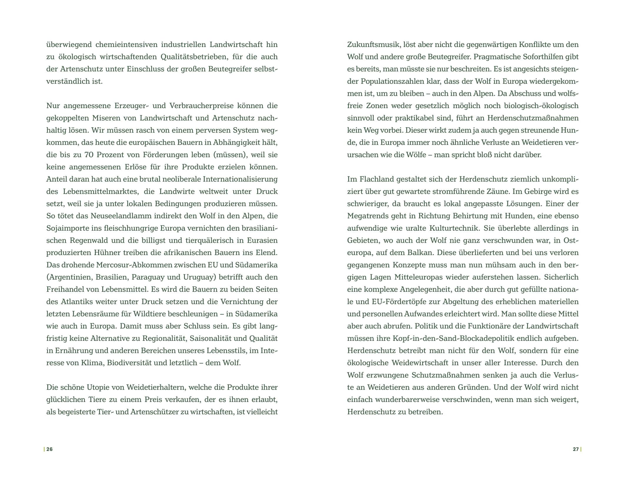 Beispielinhalt (Bild) Der Wolf und wir