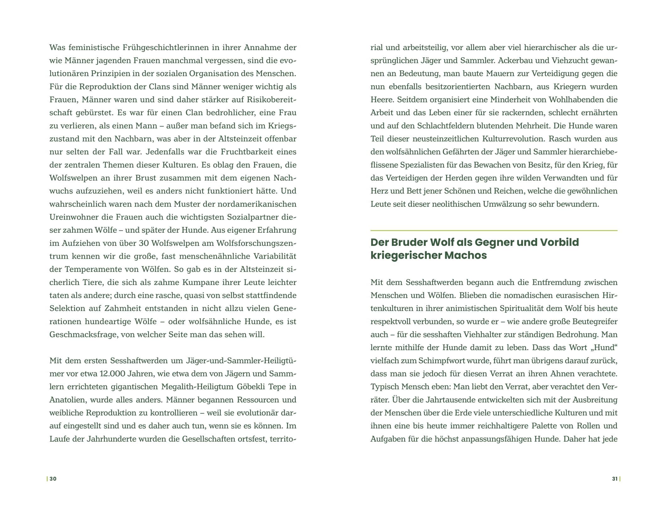 Beispielinhalt (Bild) Der Wolf und wir