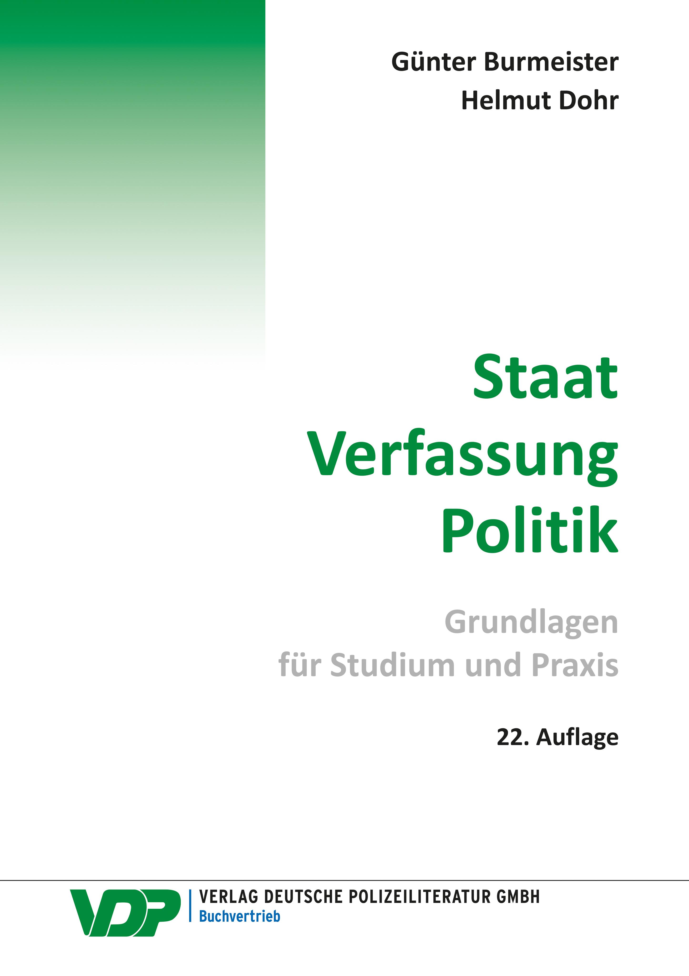 Vorderes Coverbild Staat - Verfassung -Politik