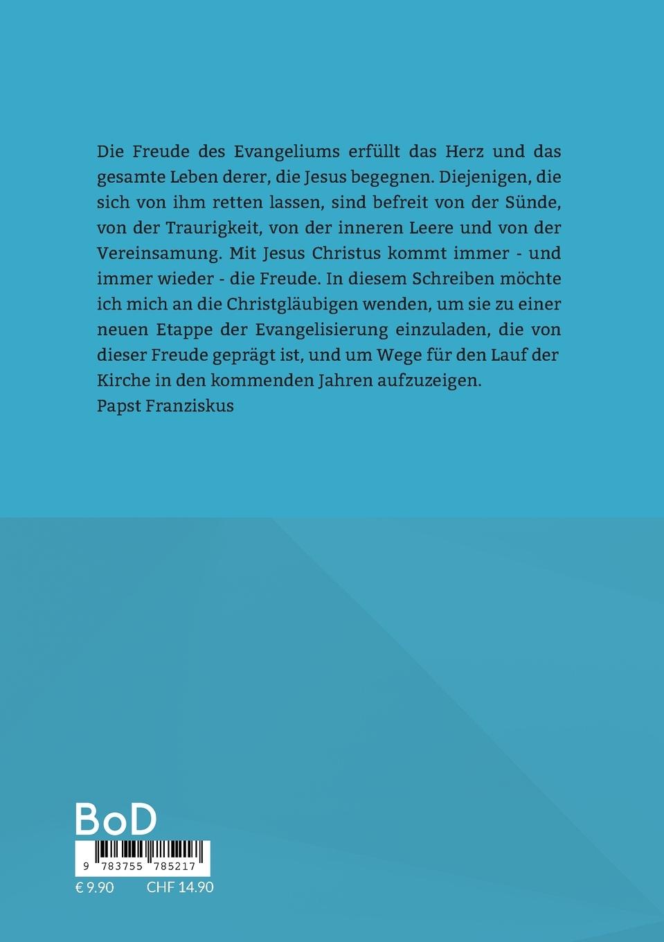 Rückseitencover EVANGELII GAUDIUM