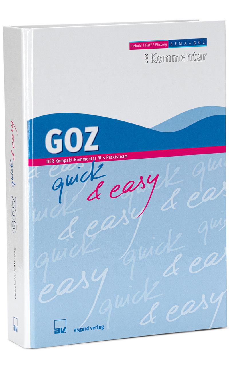 Vorderes Coverbild GOZ quick & easy
