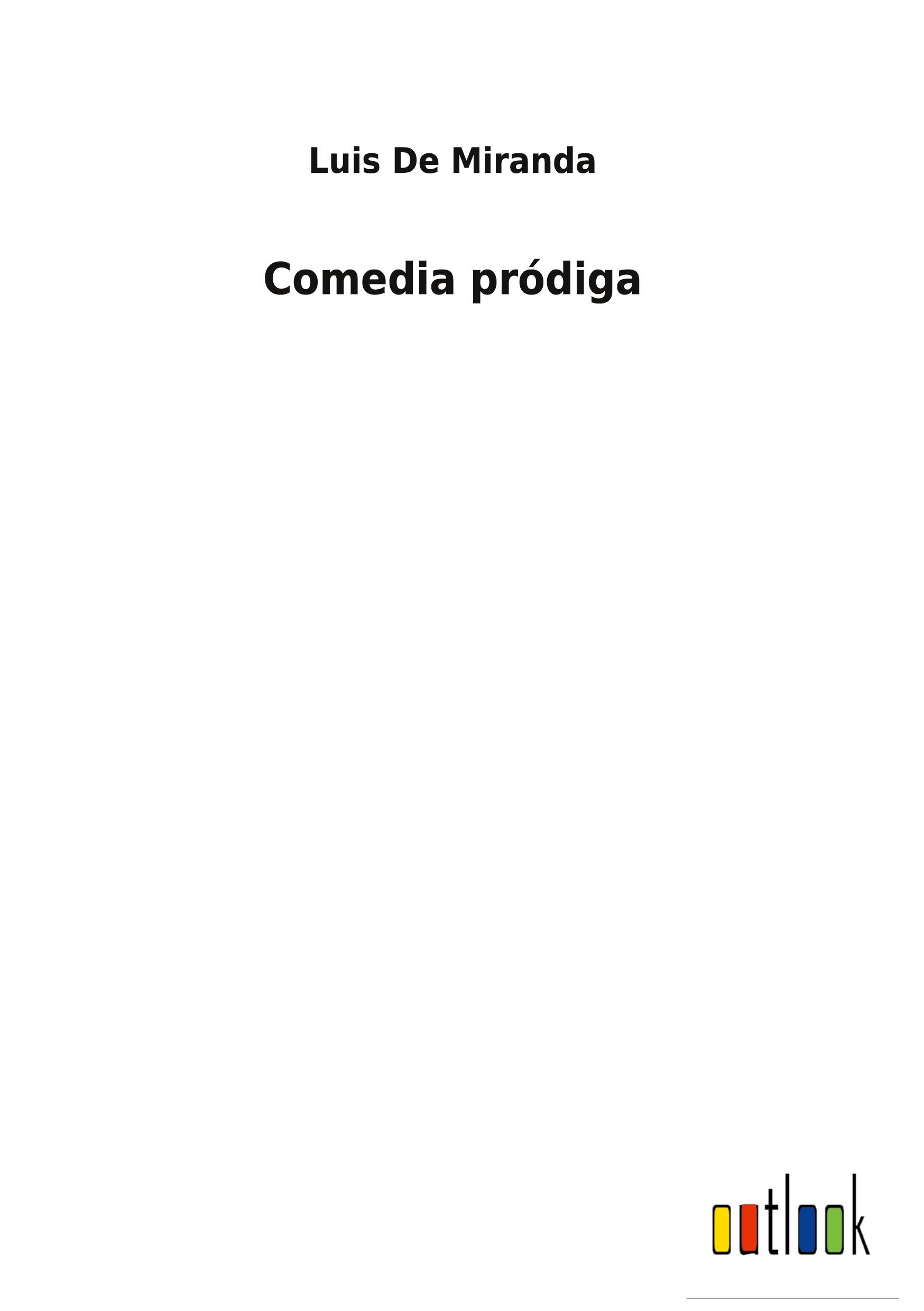 Vorderes Coverbild Comedia pródiga