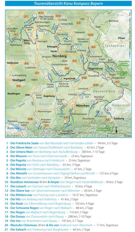 Beispielinhalt (Bild) SUP-Guide Bayerisches Alpenvorland