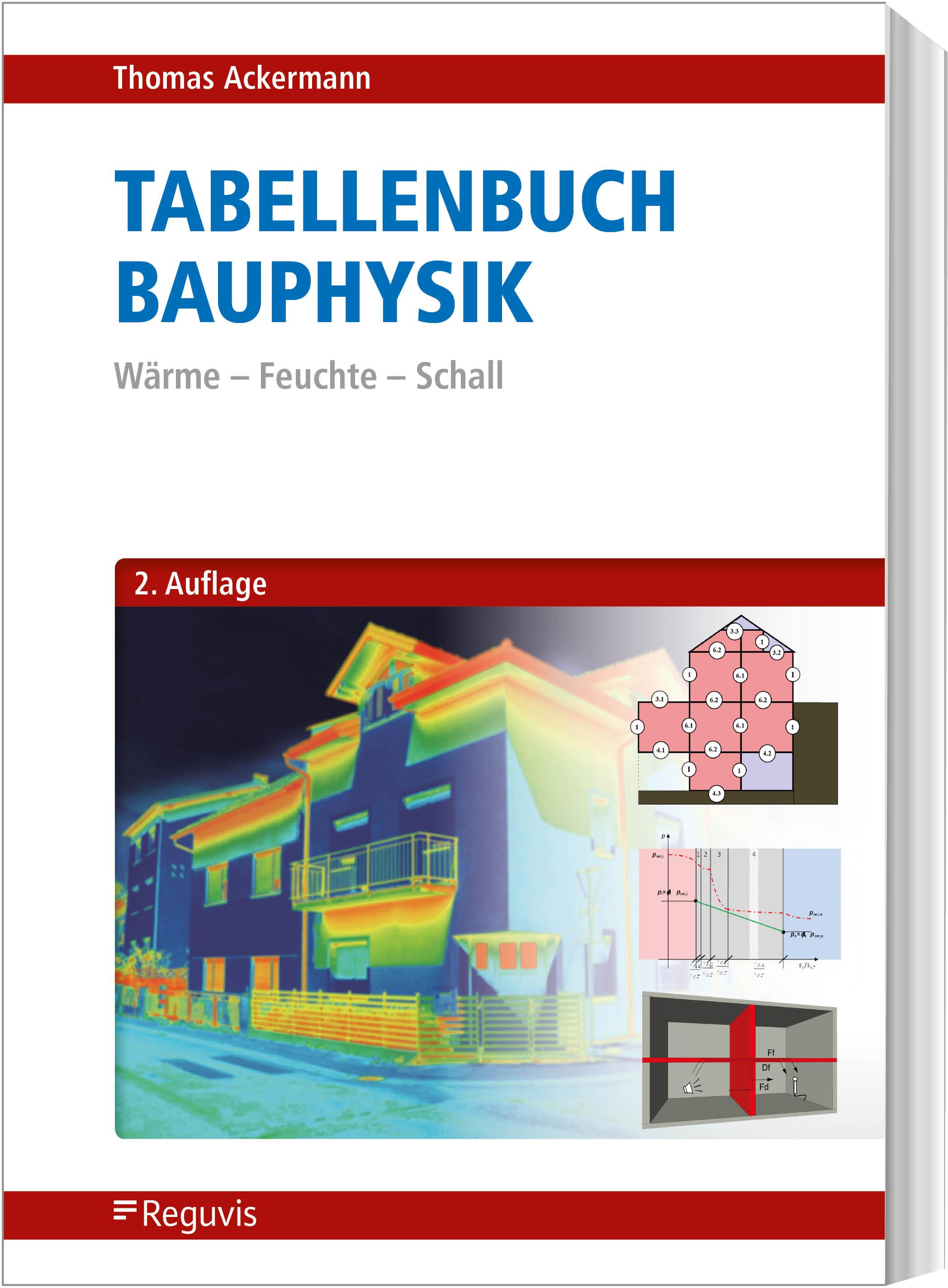 Vorderes Coverbild Tabellenbuch Bauphysik