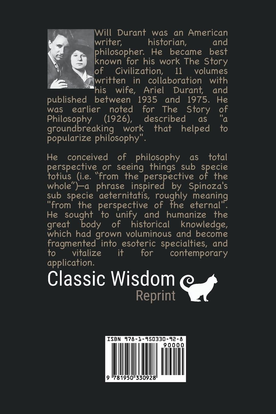 Rückseitencover The Story of Philosophy