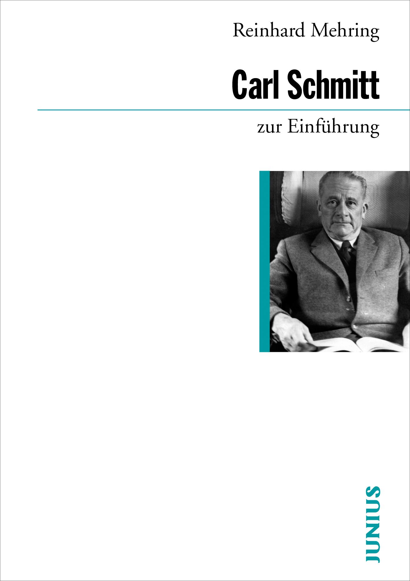 Vorderes Coverbild Carl Schmitt zur Einführung