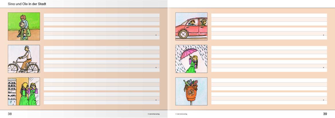Beispielinhalt (Bild) Ich kann Sätze schreiben Teil 1 und 2 im Set - Schülerarbeitshefte für die 1. und 2. Klasse