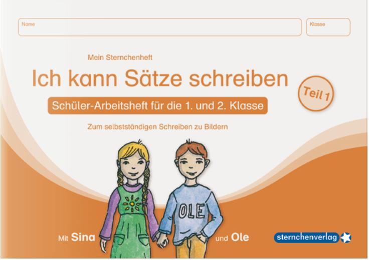 Rückseitencover Ich kann Sätze schreiben Teil 1 und 2 im Set - Schülerarbeitshefte für die 1. und 2. Klasse