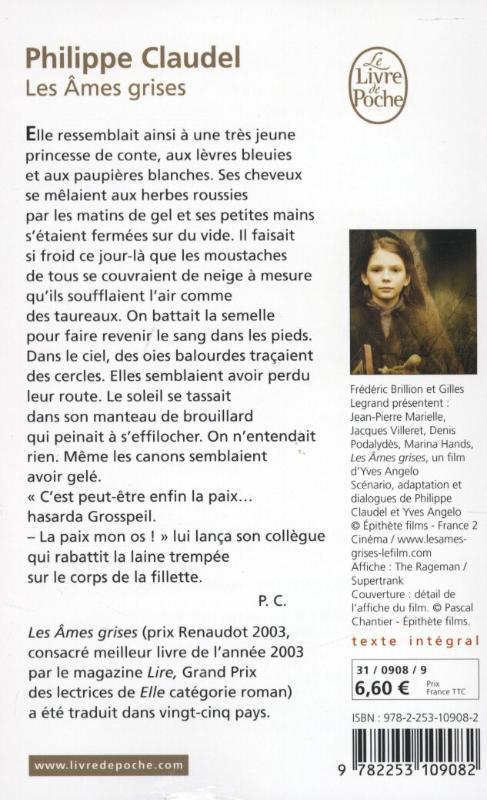 Rückseitencover Les Ames grises