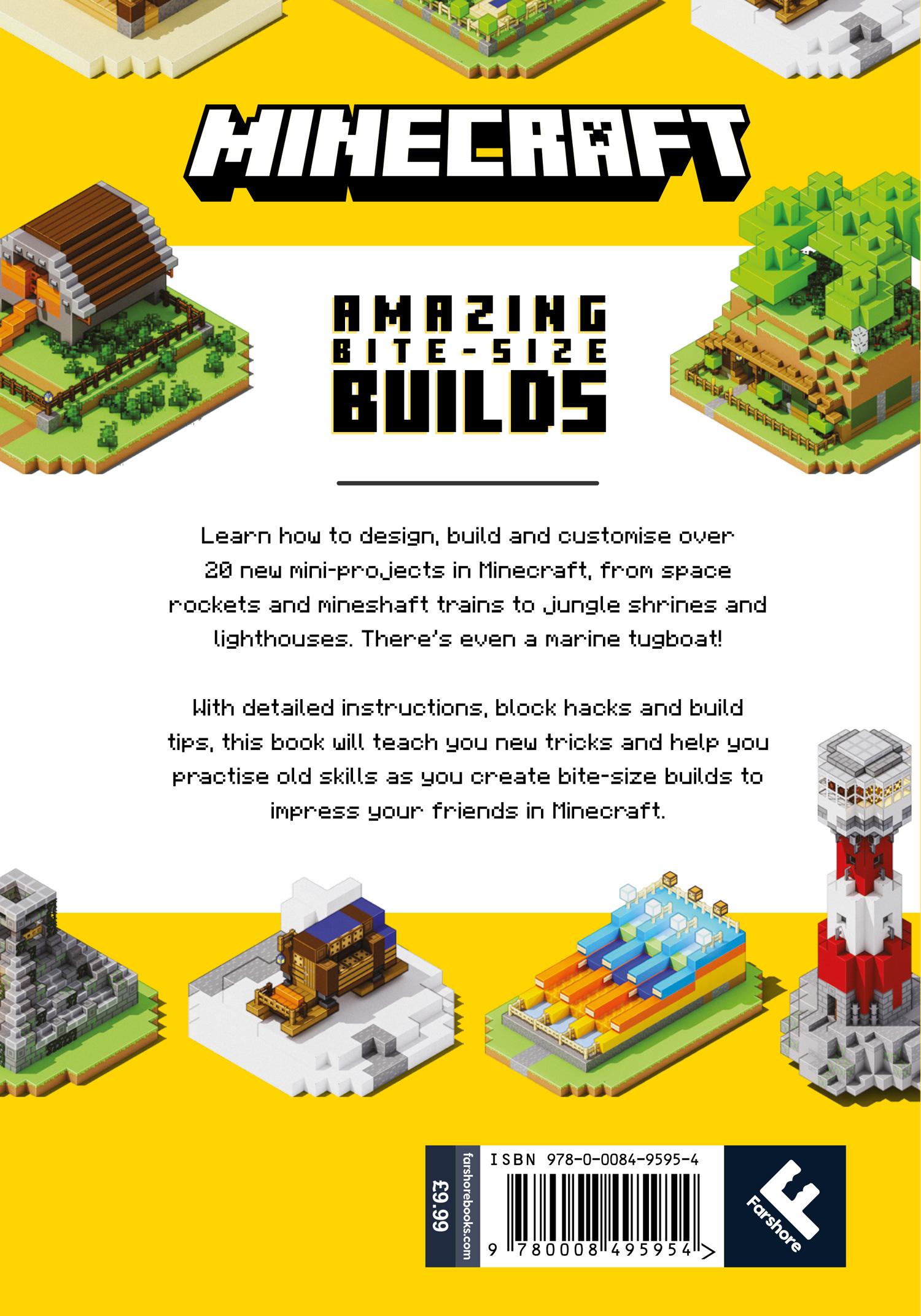 Rückseitencover Minecraft Amazing Bite Size Builds