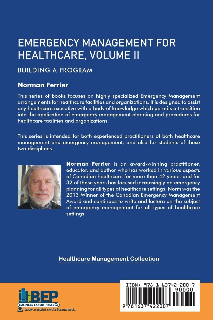 Rückseitencover Emergency Management for Healthcare