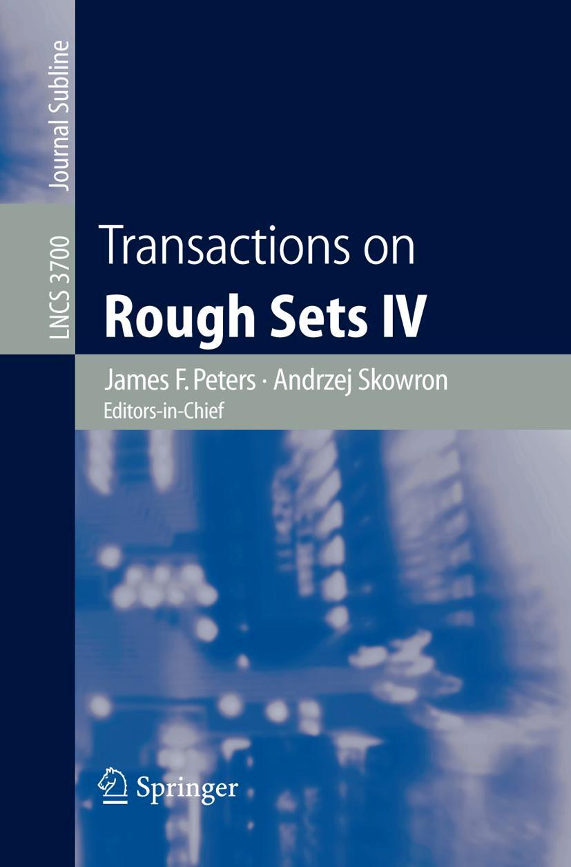 Vorderes Coverbild Transactions on Rough Sets IV