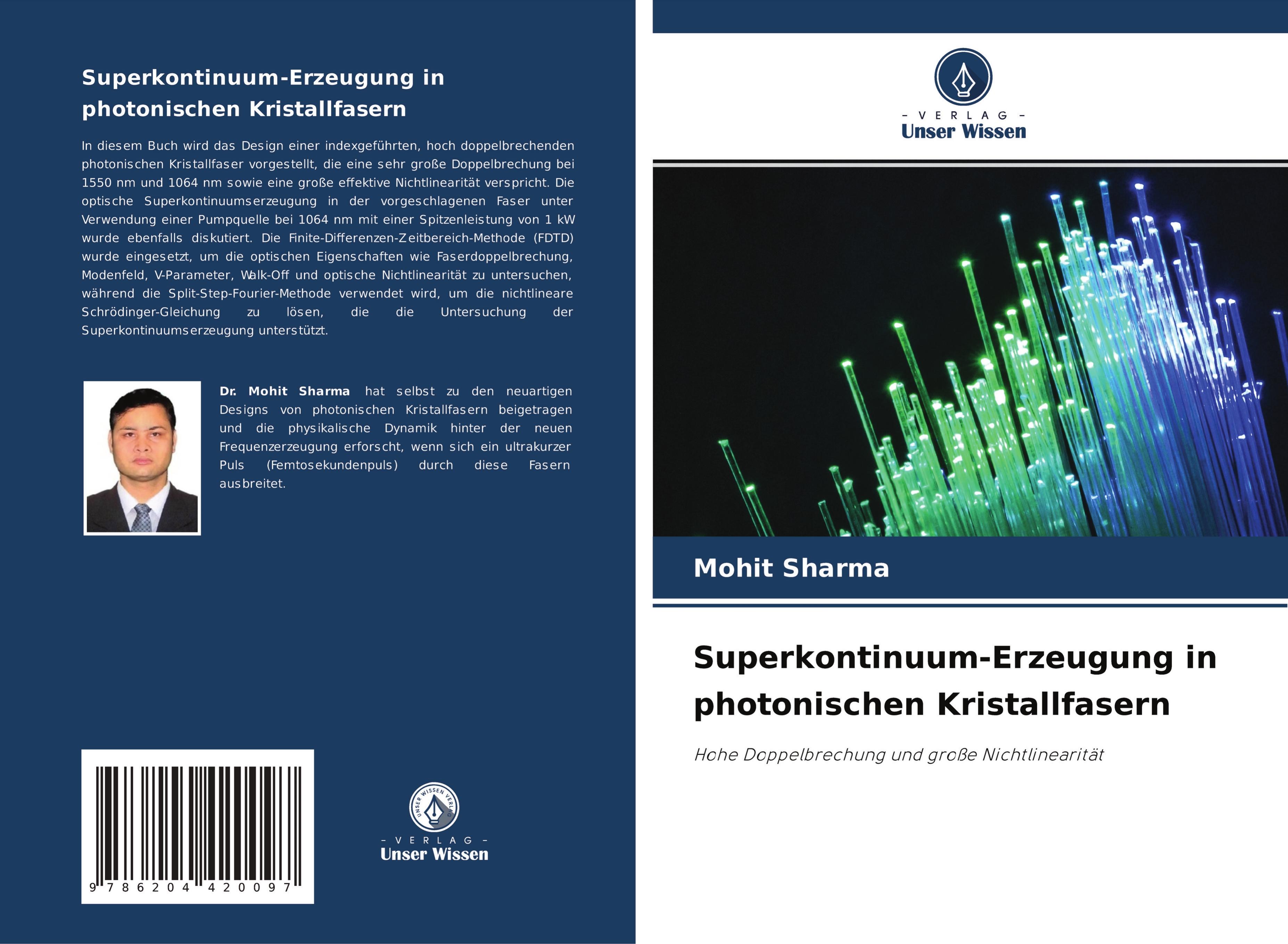 Vorderes Coverbild Superkontinuum-Erzeugung in photonischen Kristallfasern