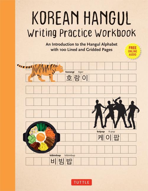 Vorderes Coverbild Korean Hangul Writing Practice Workbook