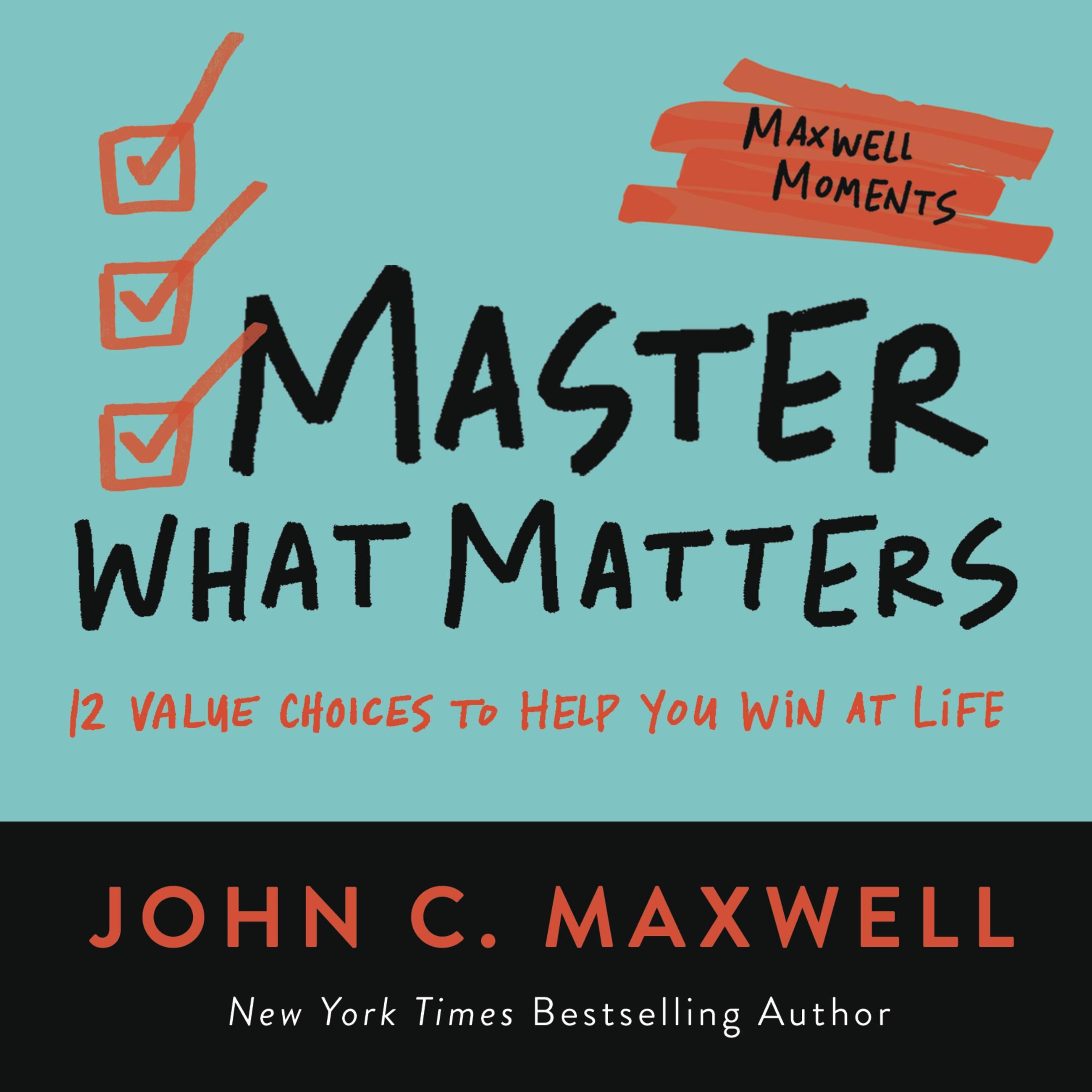 Vorderes Coverbild Master What Matters