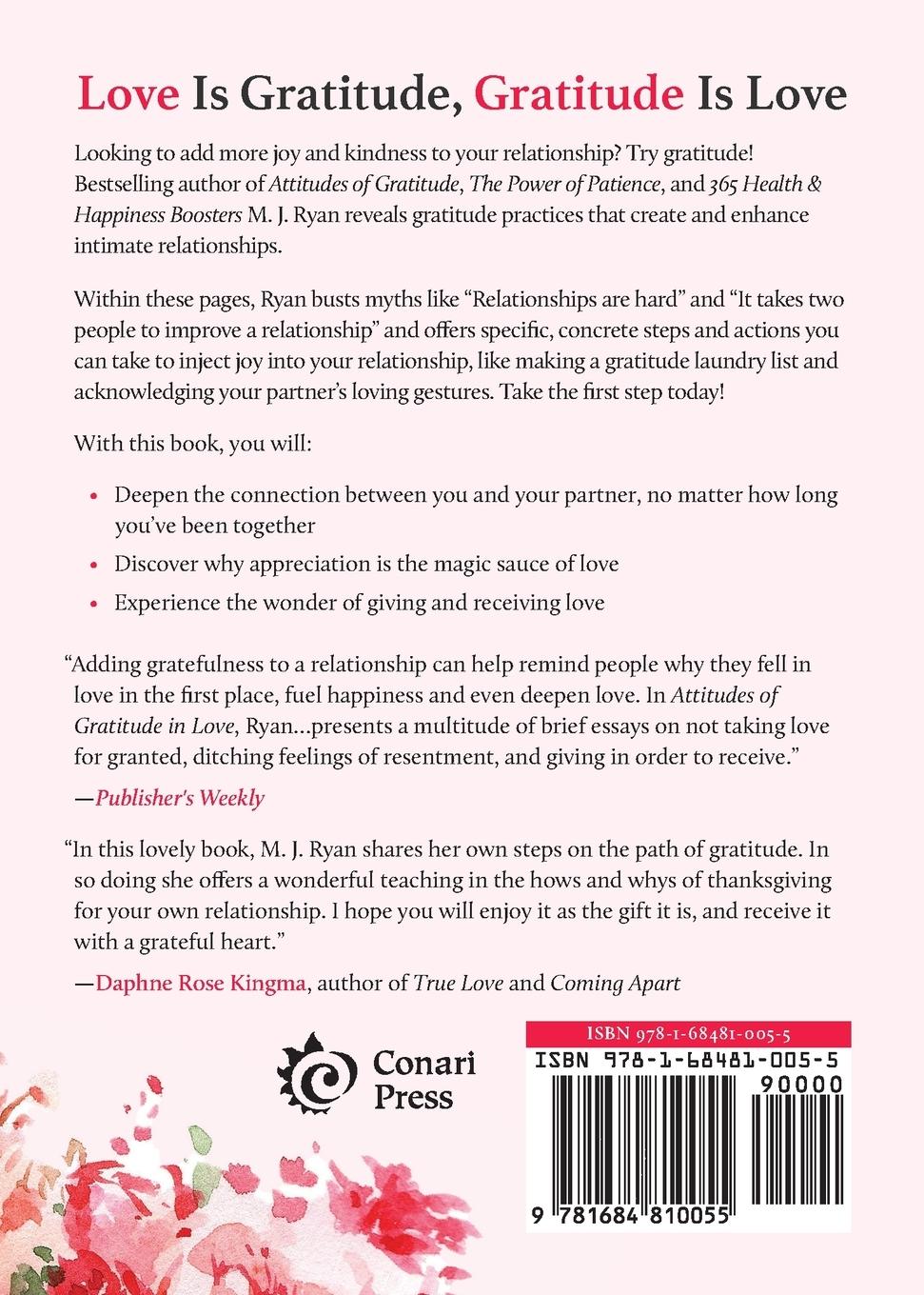 Rückseitencover Attitudes of Gratitude in Love