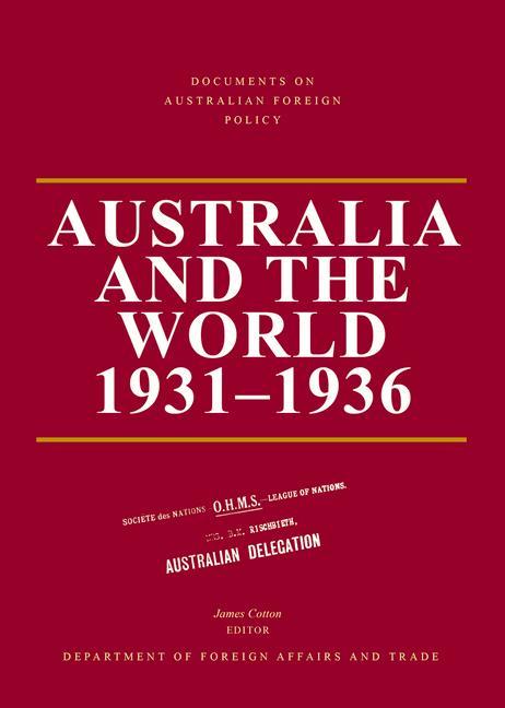 Vorderes Coverbild Australia and the World 1931-1936