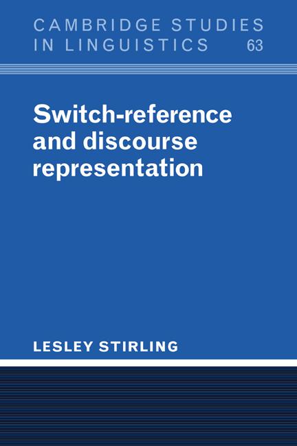 Vorderes Coverbild Switch-Reference and Discourse Representation
