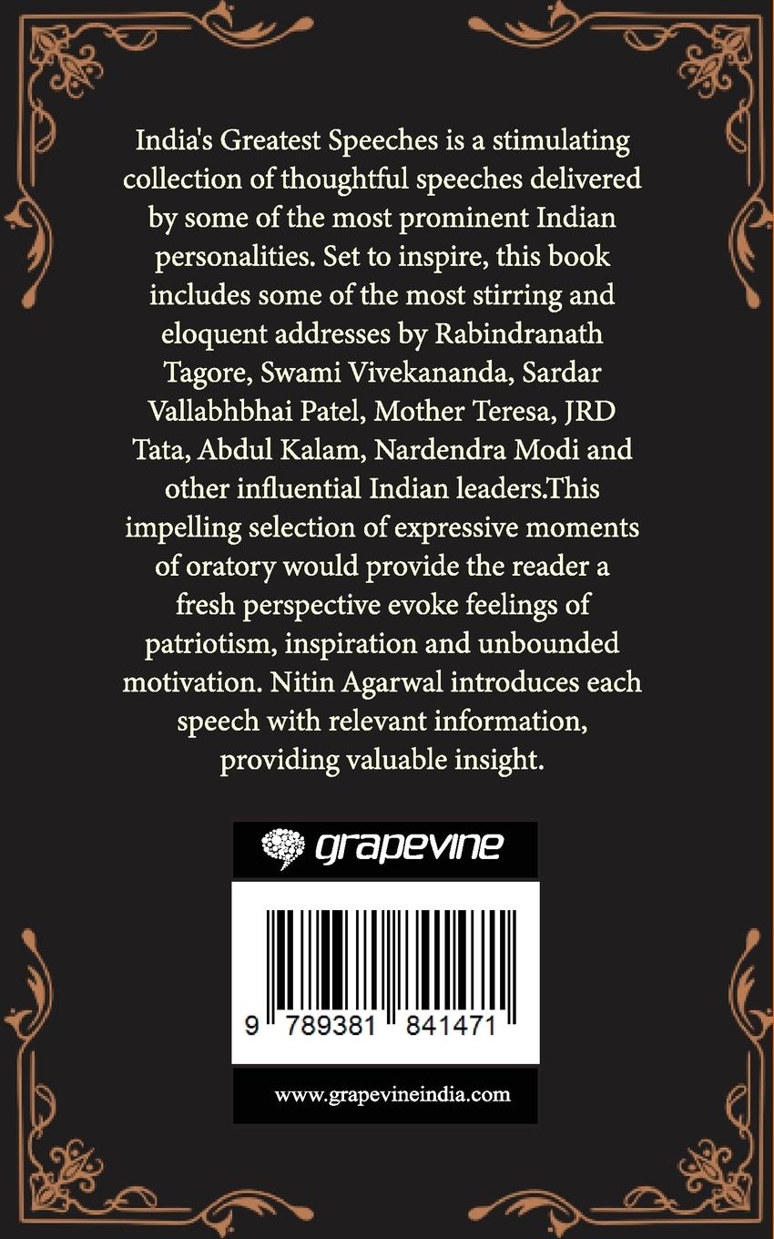 Rückseitencover India's Greatest Speeches
