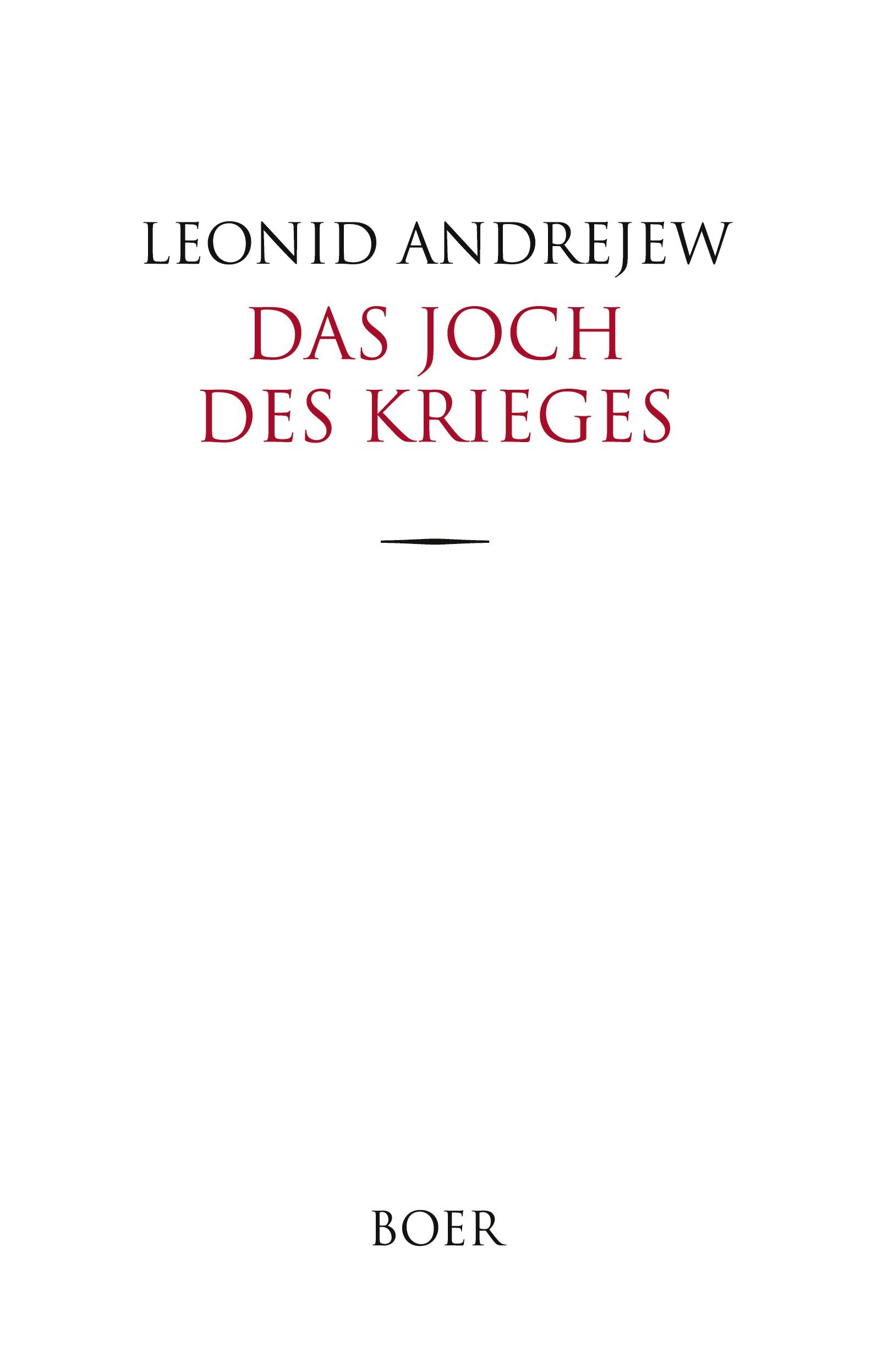 Vorderes Coverbild Das Joch des Krieges