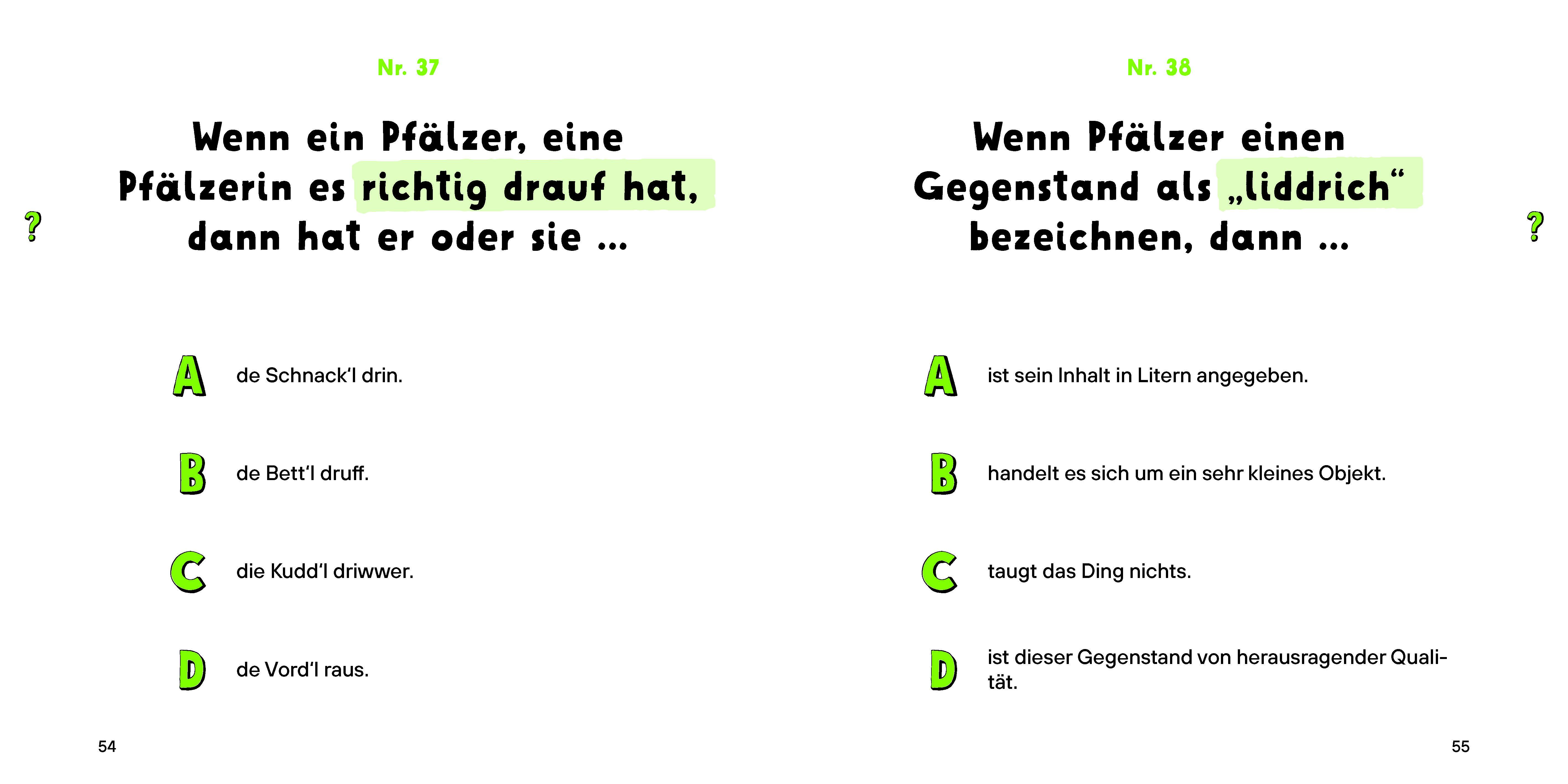 Beispielinhalt (Bild) Können Sie Pfälzisch? - Edition Babbelgosch