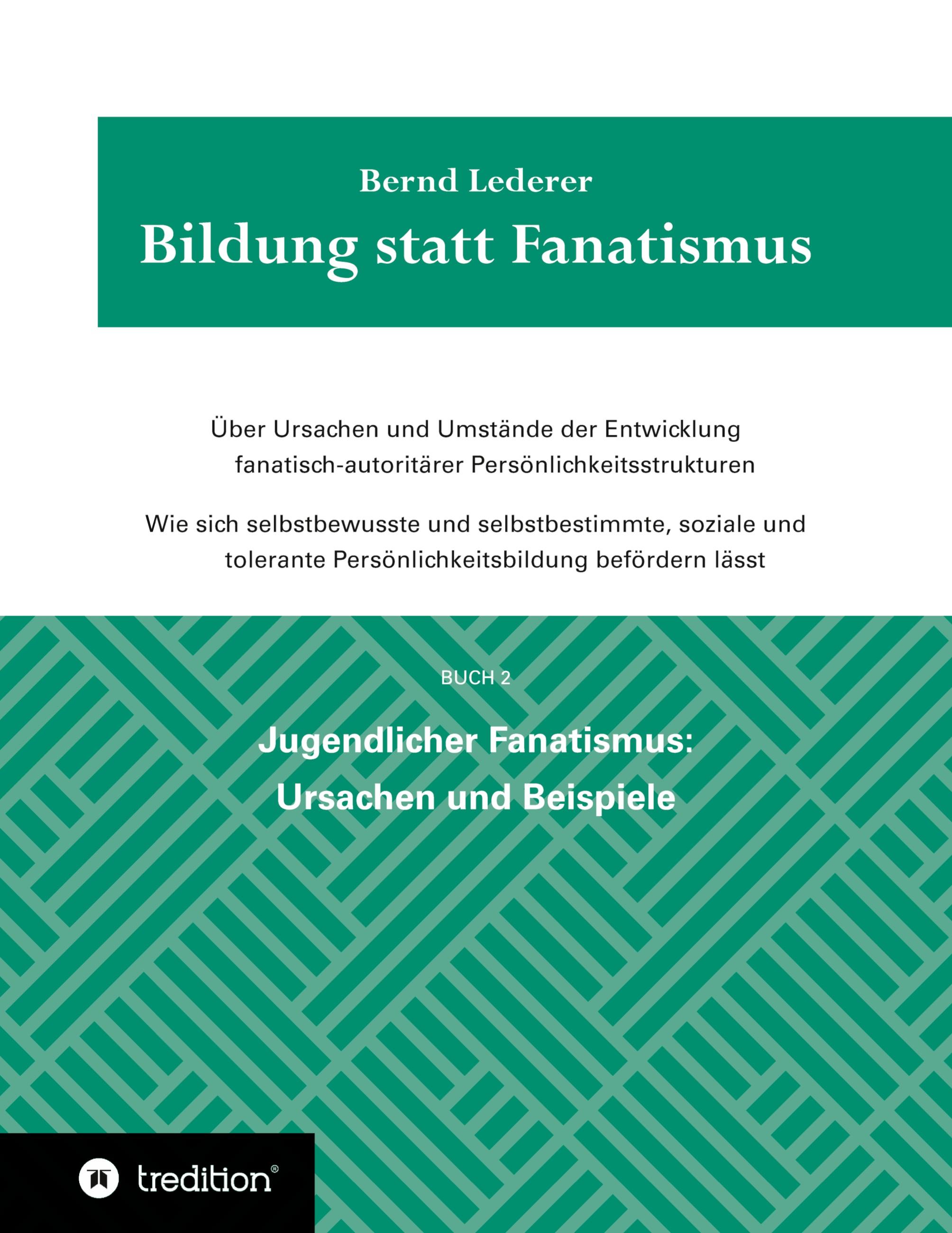 Vorderes Coverbild Bildung statt Fanatismus