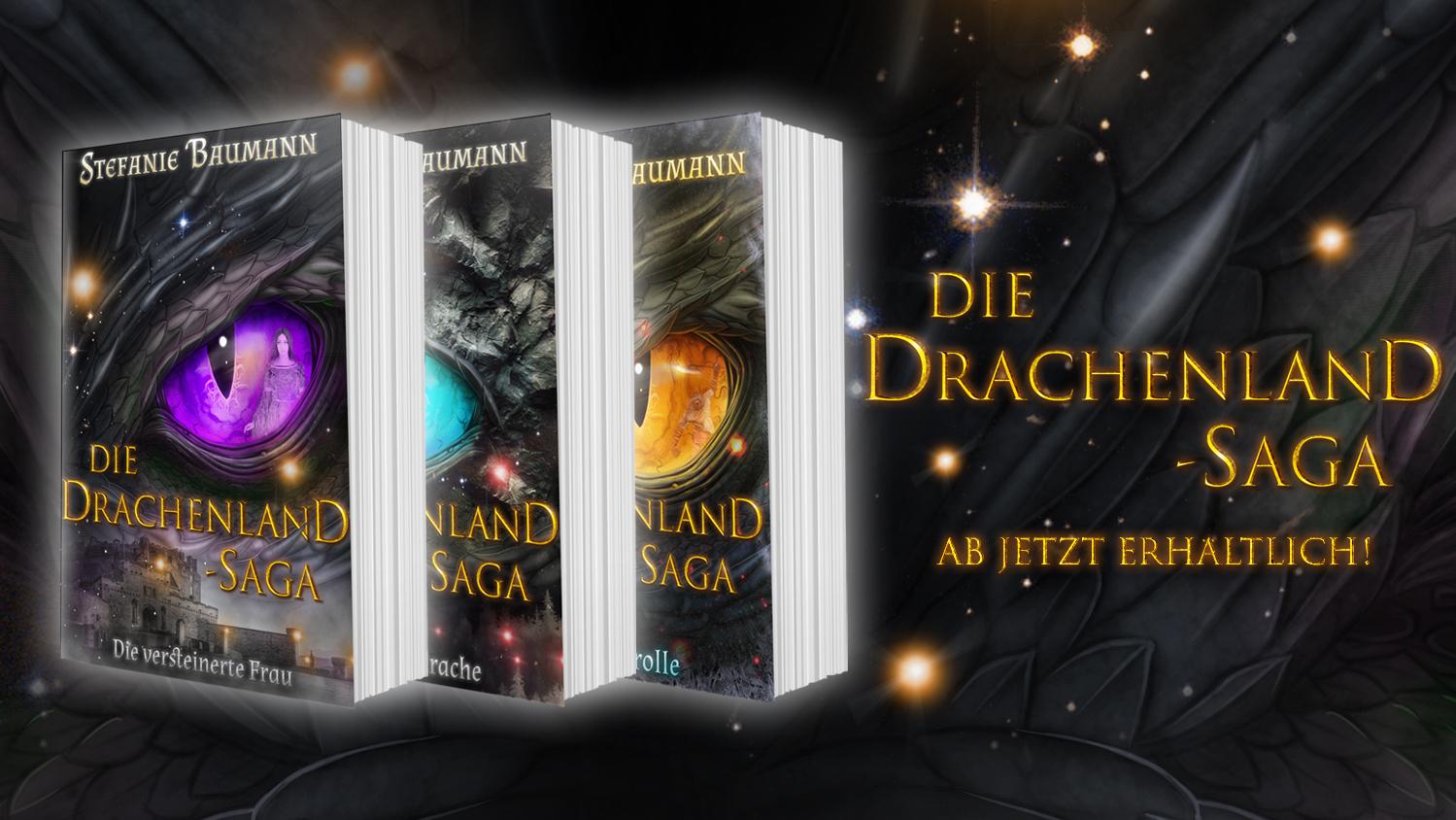 Vorderes Coverbild Set Die Drachenland-Saga Band 1 bis 3 (Trilogie)