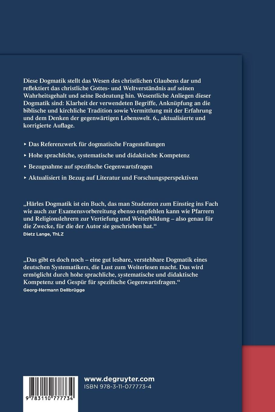 Rückseitencover Dogmatik
