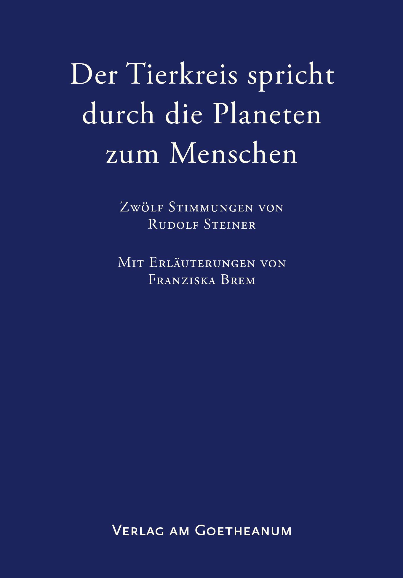 Vorderes Coverbild Der Tierkreis spricht durch die Planeten zum Menschen