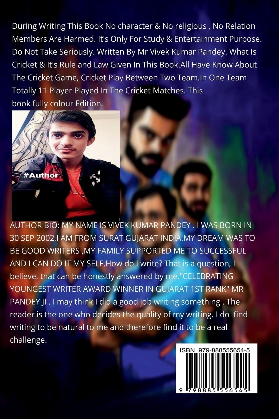 Rückseitencover Cricket Rules & History Color